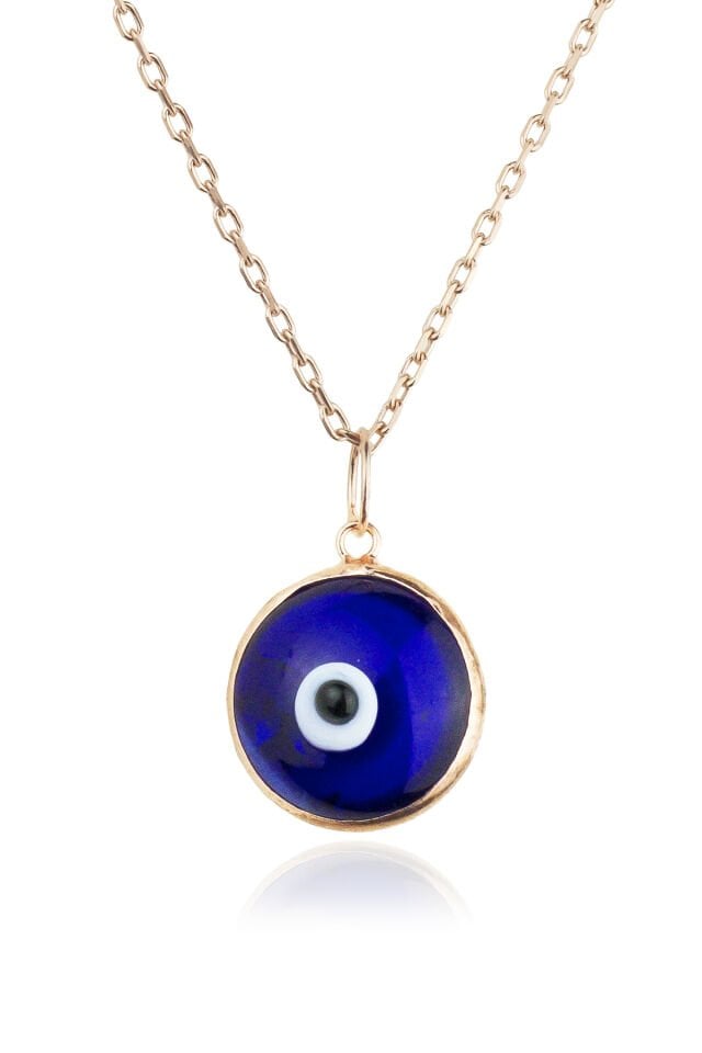 Lacivert Göz Kolye - Rose