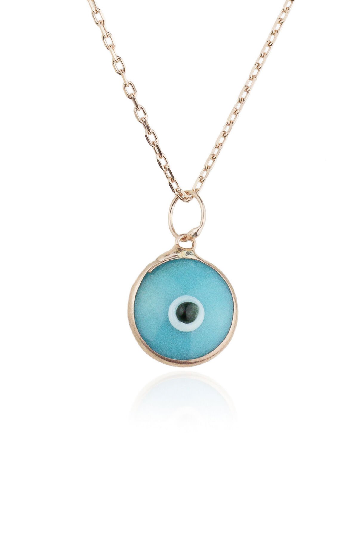 Firuze Rengi Göz Kolye - Rose