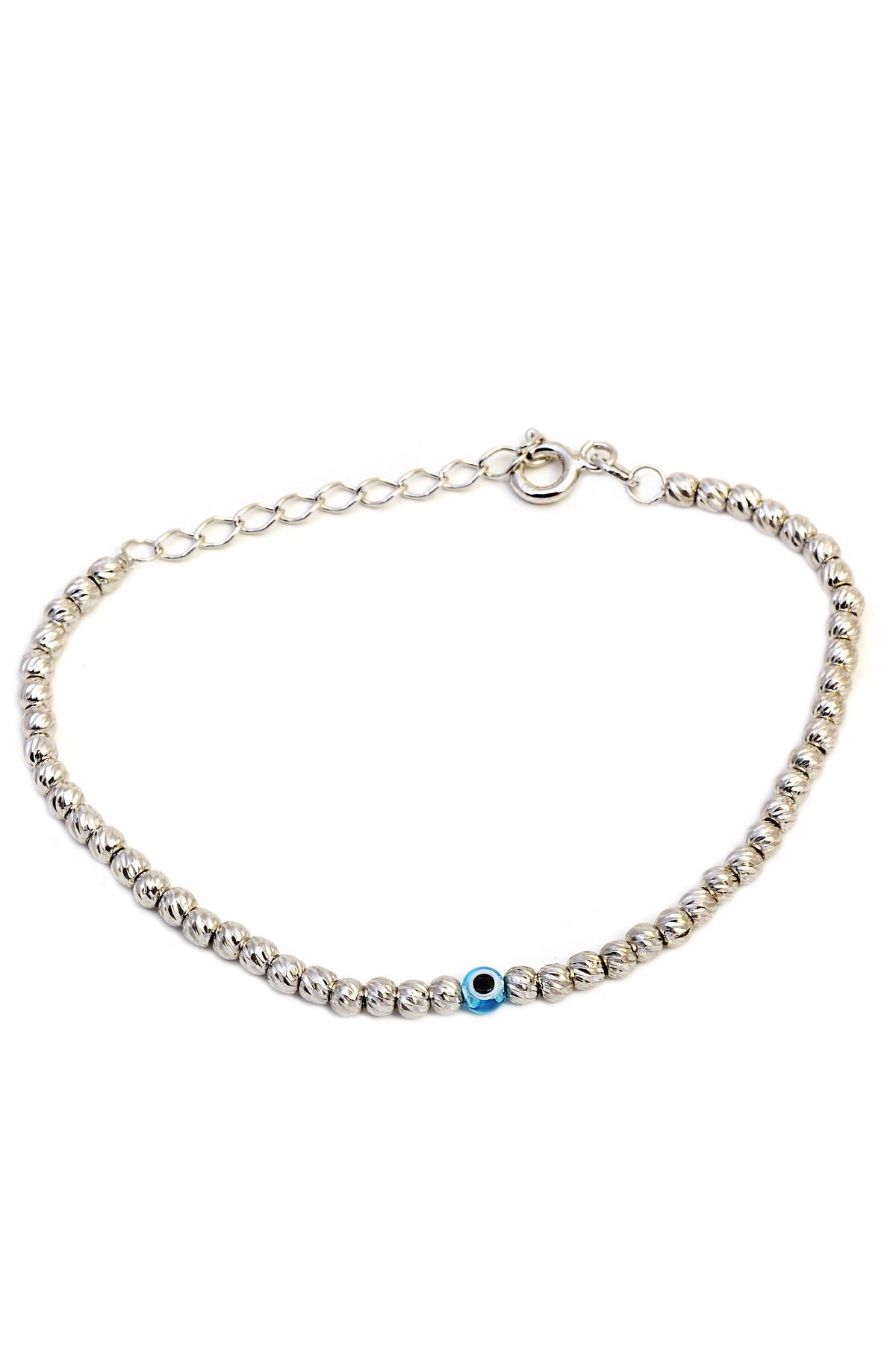 Nazar Boncuklu Bileklik - Gümüş Rengi