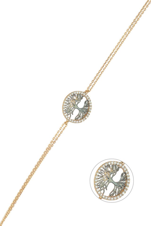 Hayat Ağacı Bileklik - Rose