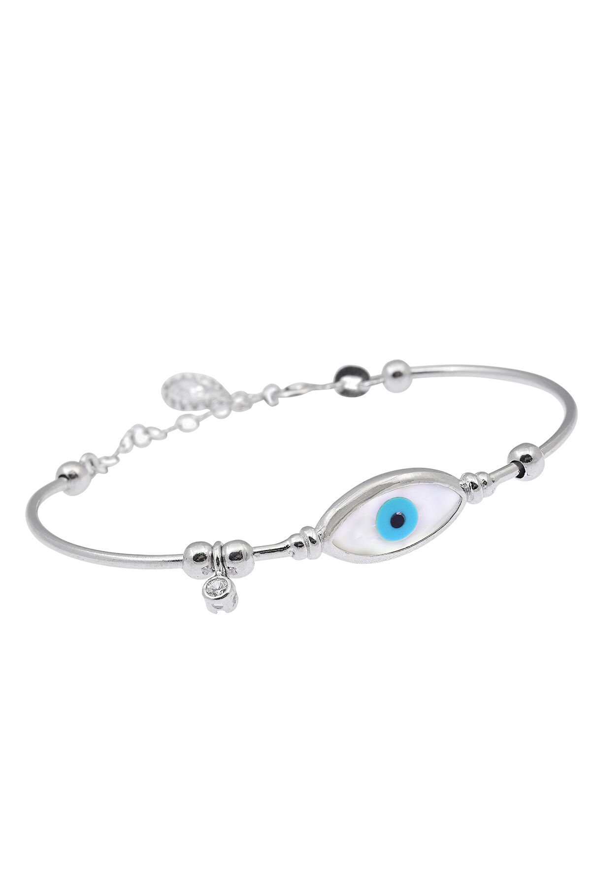Nazar Boncuklu Bileklik - Gümüş Rengi