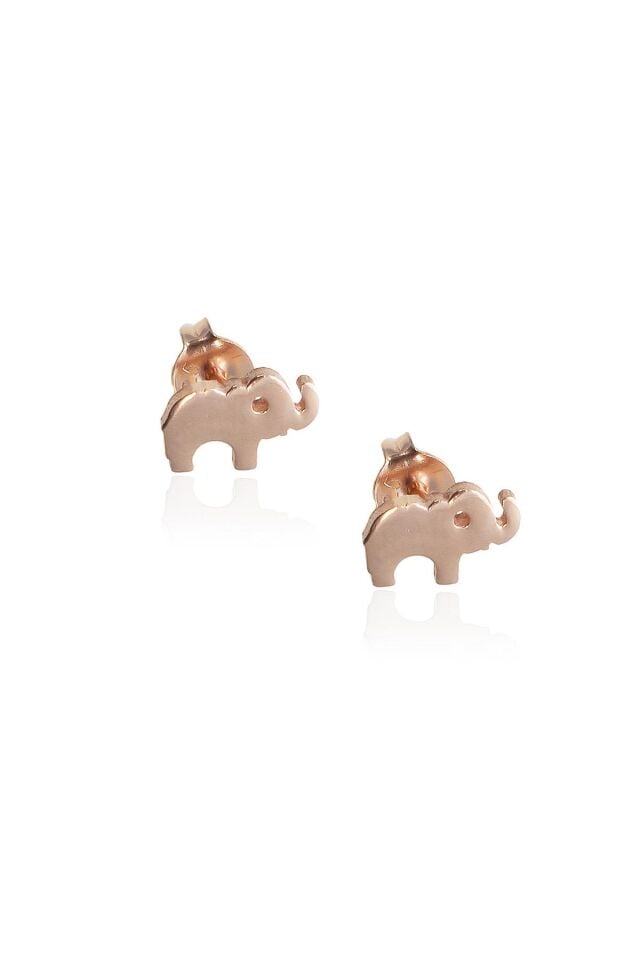 Mini Fil Küpe - Rose