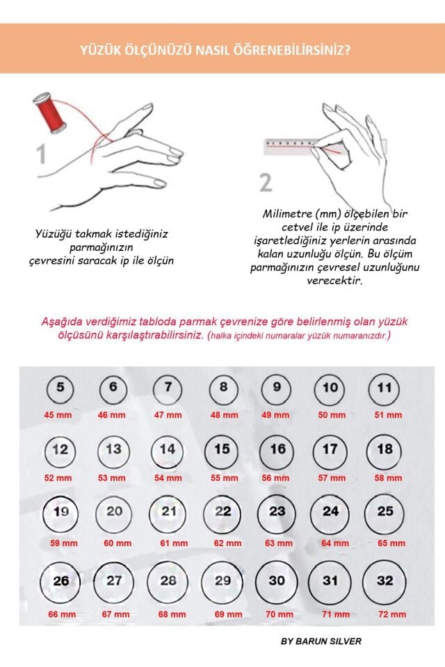 Tek Taş Gümüş Yüzük-Gümüş Rengi