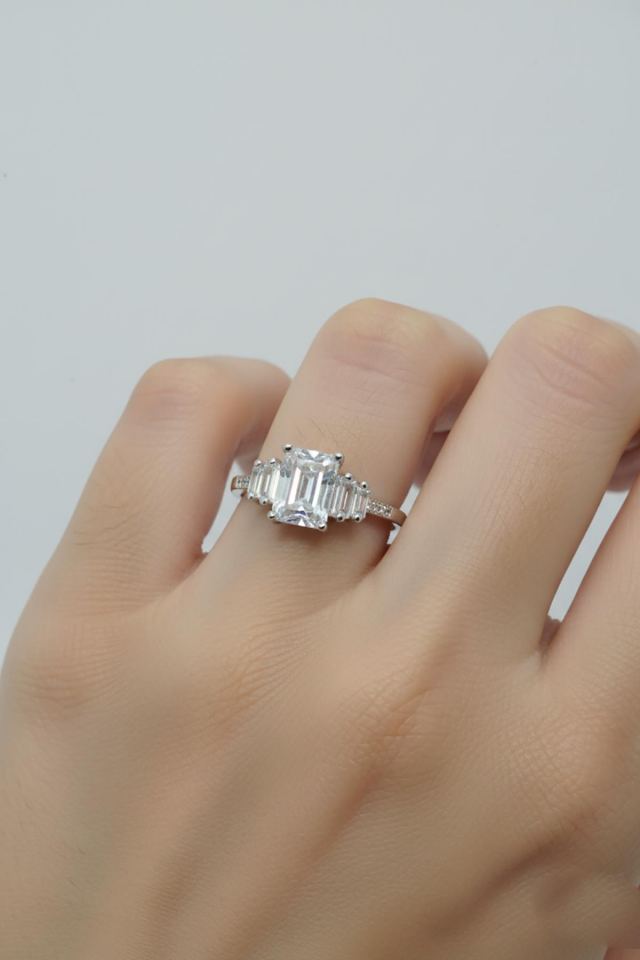 Kadın 925 Ayar Gümüş Ayarlanabilir Baget Yüzük