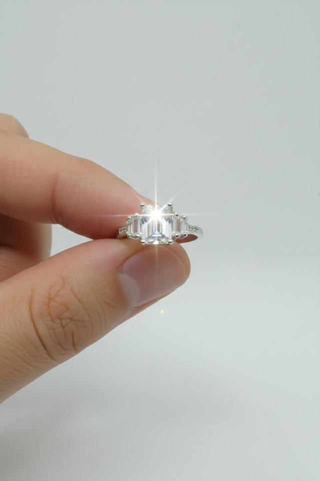 Kadın 925 Ayar Gümüş Ayarlanabilir Baget Yüzük