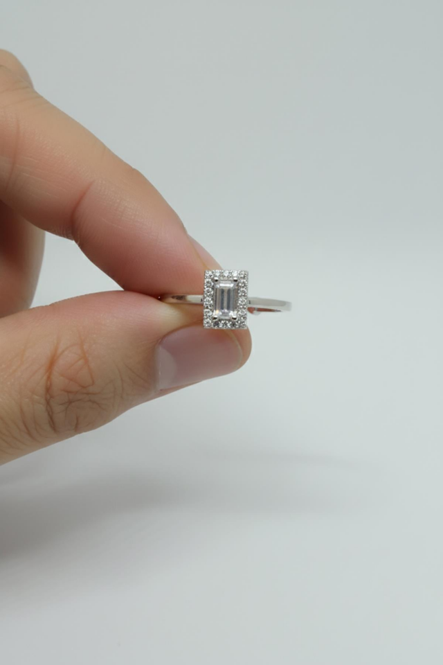 Kadın Gümüş 925 Ayar  Yüzük Ayarlanabilir Baget Yüzük