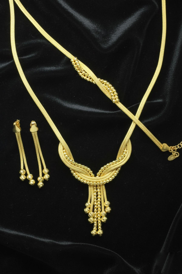 925 Ayar Altın Kaplama Gümüş Set